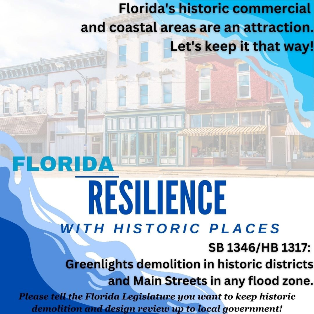 Advocacy Call to Action: Florida Resilience with Historic Places